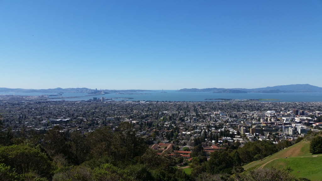 San Francisco Bay from Claremont Canyon in Berkeley, California