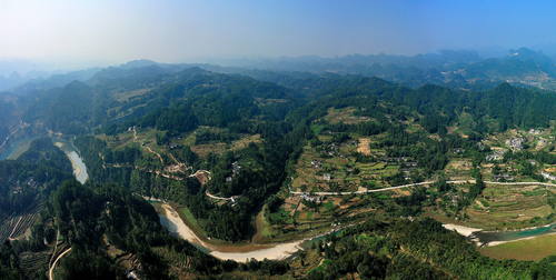 Panorama-of-the-Site-of-Tangya-Tusi-Domain